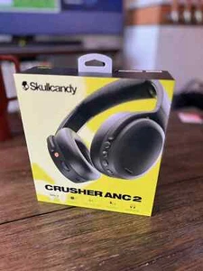 Skullcandy Crusher ANC 2 Bluetooth Wireless Headphones - Black (S6CAW-R740) -NEW - Picture 1 of 3