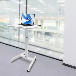 Mobilne biurko stojące rolowane laptop / mobilne biurko regulowana wysokość biurko biurowe - Zdjęcie 1 z 14