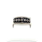 Estate / Fashion Sterling Silver Ring W/Sappire Cubic Zirconia Sz.9.5 #3630100