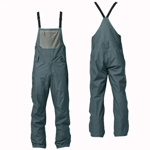 PATAGONIA Hombres Snowboard Nieve - POWDER TOWN BIB Pantalón - Verde Nuevo - Imagen 1 de 1
