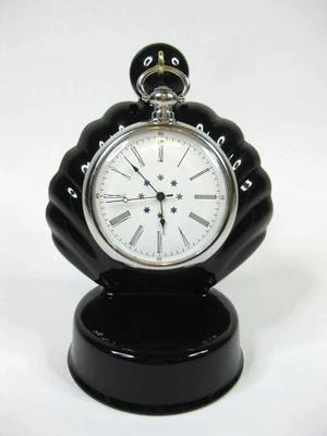 BLACK Porcelain Pocket watch stand, watch display stand (choice of 3 colours) - Image 1 of 4