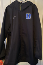 Nike Duke Blue Devils Rain Coat Windbreaker Jacket Sz S Basketball player Zion