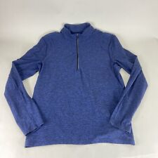 Lululemon Surge Half Zip Pullover Top Mens LG Blue Shirt Performance Athleisure