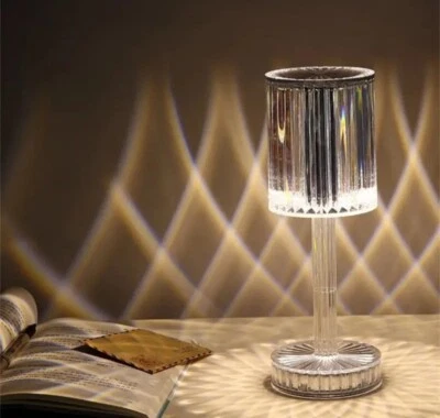 Ligne Lumière Luxe Table Lampe De Bureau LED Acrylique Chevet USB... - Photo 1/4