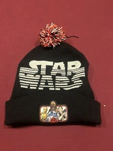 Disney Star Wars Jedi Beanie Cap Hat Officially Licensed New Black Red - Picture 1 of 1