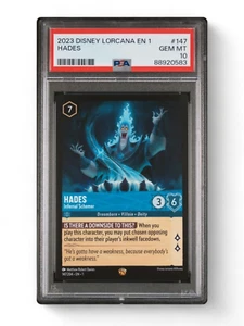 Hades Infernal Schemer 2023 Disney Lorcana Legend 147/204 Low Pop - PSA 10 - Bild 1 von 2