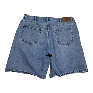 Pantalones cortos de jean Y2K holgados Route 66 lavado claro para hombre 38 - Imagen 1 de 5