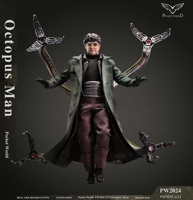 1:6 Doctor Octopus Otto Gunther Octavius Head Sculpt For 12 actor Figure