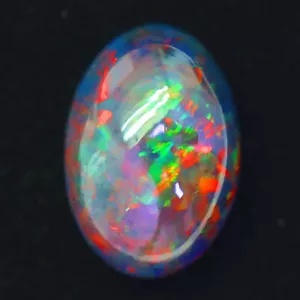 14.02ct Museum Piece! Rainbow Play in Chaff Pattern Natural Ethiopian Black Opal - Picture 1 of 5