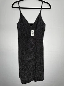 Express Minikleid schwarz bunt metallic Damen Gr. Small NEU - Bild 1 von 10