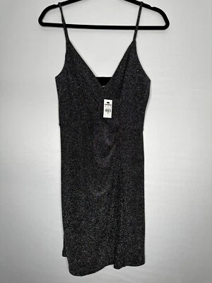 Express Mini Dress Black Multicolor Metallic Women's Size Small NEW - Image 1 of 4