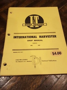 INTERNATIONAL FARMALL IH IT SERVICE MANUAL 600 650 TRACTOR IH-11 I&T - Picture 1 of 3