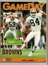 1991 NFL Program Nov 17th Browns @ Oilers