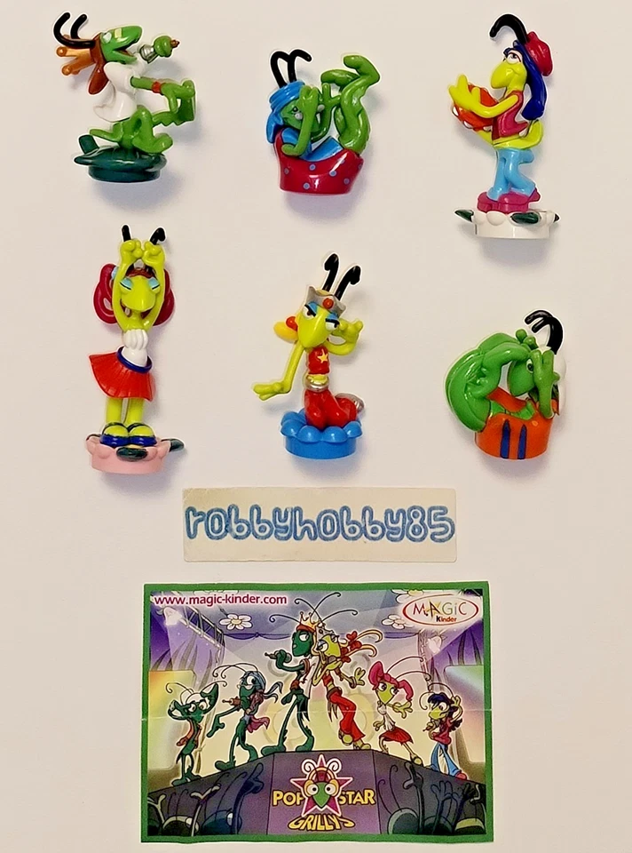 Komplettsatz Shackles Pop Star (2S-53 - 2S-58) + 6 bpz spielzeug Kinder 2006/07 - Bild 1 von 1