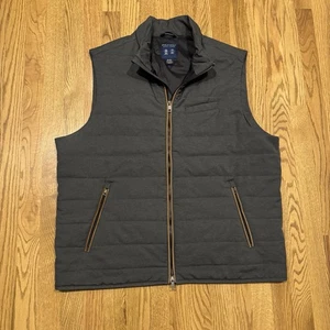 Polo Golf Ralph Lauren Zip Up Puffer Vest Men’s Size XL Grey Thermal Insulated - Picture 1 of 10