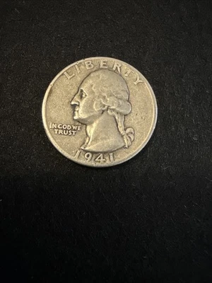 Washington Quarter 1941 90% Silver - Image 1 of 4