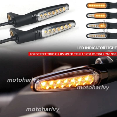New LED Turn Signal Indicator Light For Street Triple R RS Speed Triple 1200 RS - Image 1 of 4