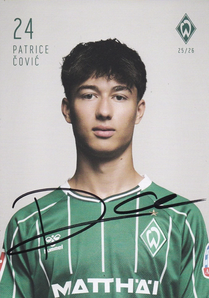 Autogrammkarte Patrice Covic - Werder Bremen - 2025/2026 - Fußball - Bild 1 von 1