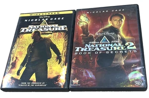 National Treasure DVD Lot 1 & 2 Book of Secrets Nicolas Cage Action Adventure - Picture 1 of 5
