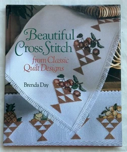 Vintage 90s Beautiful Cross-Stitch Classic Quilt Designs Brenda Day Patterns - Picture 1 of 7