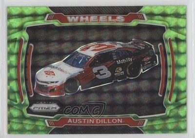 2021 Panini Prizm Wheels Reactive Green Prizm Austin Dillon #70 - Image 1 of 2