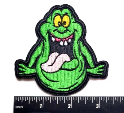 🔥Slimer Ghost Ghostbusters Classic Movie Character Embroidered Iron On Patch - Image 1 of 4