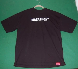 New The Marathon Clothing Marathon Logo Mens Black T Shirt Size XLARGE RNBR-32 - Picture 1 of 3