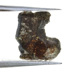 Diamante translúcido natural áspero suelto Slice Dark 10,00X8,68X1,20 mm 0,84 quilates - Imagen 1 de 2