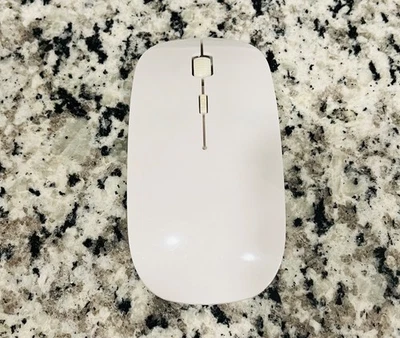 Mouse branco fino sem fio ASST4 - Imagem 1 de 4