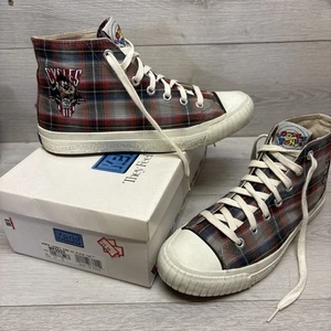 Vintage Keds 1994 Keds Looney Tunes karierte Canvas-Damenschuhe Turnschuhe Größe 10 - Bild 1 von 14