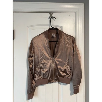 Chaqueta Bomber Balera Marrón Satinado MC Foto 1 de 3