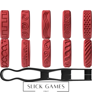 Abstract 10 Pattern Stamp Wheels Set #1 | 3D Printed, 3D Crafts & Tool - Picture 1 of 6