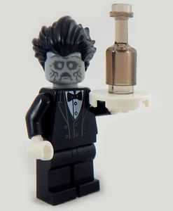 NEU LEGO ZOMBIE BUTLER MINIFIGUREN Halloween Figur Kellner Monster Wein - Bild 1 von 1