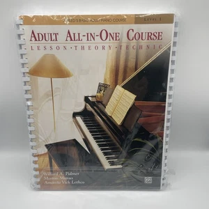 Alfred's Basic Adult All-In-One Piano Course: Level 1-3 Palmer Manus Lethco -NEW - Picture 1 of 4