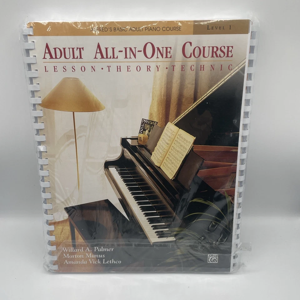 Alfred's Basic Adult All-In-One Piano Course: Level 1-3 Palmer Manus Lethco -NEW - Image 1 of 4