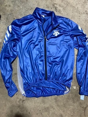 Descente Blue Jacket Full Zip-Hooded Back Pocket-side mesh-JAPAN-Slightly used - Image 1 of 4