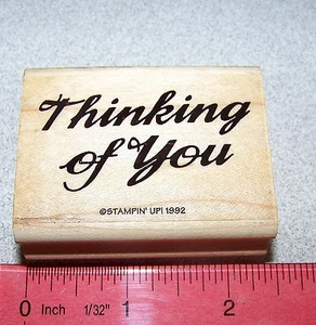 Estampilla de goma estampada en negrita única frase de Stampin Up - Imagen 1 de 4