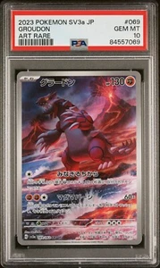 PSA 10 GROUDON Art Raro 2023 Pokemon SV3a Raging Surf 069/062 GEMMA NUOVO DI ZECCA - Foto 1 di 2