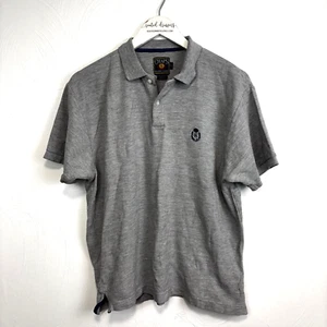 Camiseta Polo Vintage Chaps Ralph Lauren Gris Manga Corta Informal Pullover Años 90 M - Imagen 1 de 4