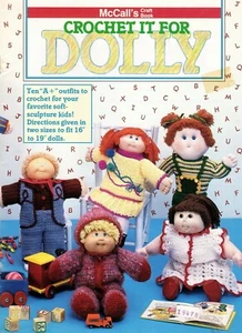 Crochet It For Dolly McCall's Craft Book 10 Outfits for your favorite doll NOS - Picture 1 of 3