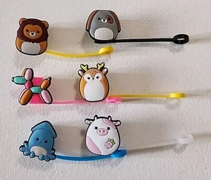 Straw Cover Straw Topper Cute Animals Fits Stanley And Yetti Straws Straw Cover - Picture 1 of 8