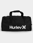 Hurley LARGE Block Duffel White BLACK UNISEX GYM SPORT Duffel BAG U-ZIP NWT $55