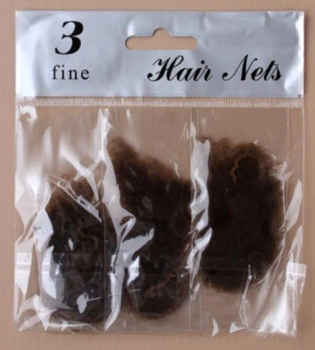  Pack of 3 Brown Blonde Hair Nets Hair Bun Dancewear Equestrian Sport Cooking - Image 1 of 1