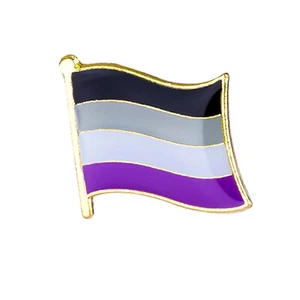 Asexuell-Flagge LGBT Gay Pride Pin - Bild 1 von 2