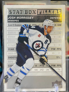 Josh Morissey SB-25 2023-24 Upper Deck Star Series 1 Stat Box Fillers