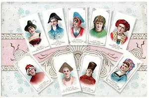 Una hoja de muestra publicitaria de tarjetas de cigarrillos duke de actores y actrices n71 de 1889 - Imagen 1 de 2