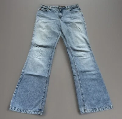 Vintage JNCO JEANS Mujer Junior Talla 13 Bota Pierna Denim Azul Hecho en EE. UU. Y2K Foto 1 de 4
