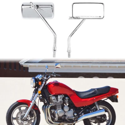 10mm Rearview Side Rectangle Mirrors For Honda Nighthawk CB 250 450 650 700 750 - Изображение 1 из 4