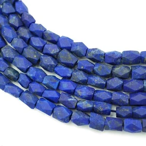 Lapis Lazuli Afghani Beads 4mm Faceted Rustic Genuine Lapis Gemstone (1685F583) - Picture 1 of 10