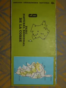 Ancienne Carte IGN Plan Parc Naturel de la corse Edit° n°1 1973 - Bild 1 von 1